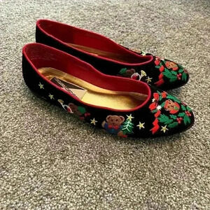 Vintage Mootsies Tootsies Holiday Ballet Flats Size 7.5M